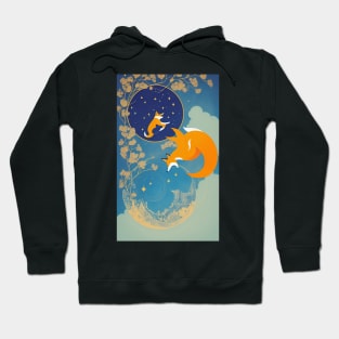 Flower Floral Fox Yoga Beauty Hoodie